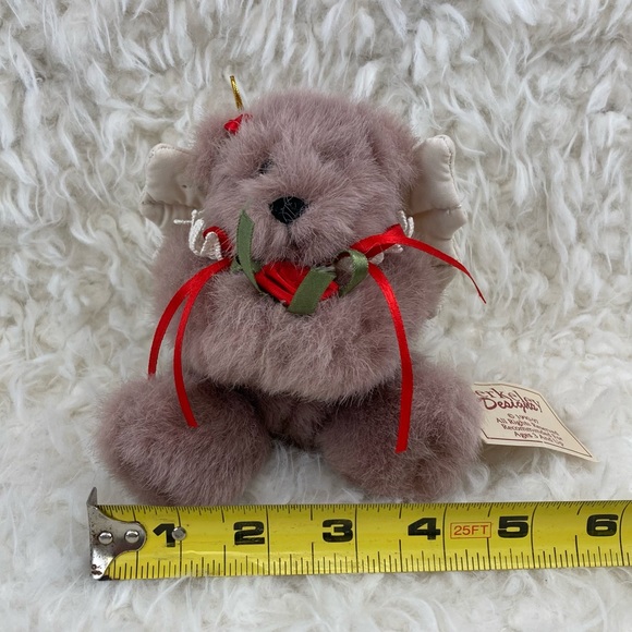Berkeley Designs Tiny Angel Bear Plush Ornament Stuffed Animal 6” 1996 - Picture 12 of 13